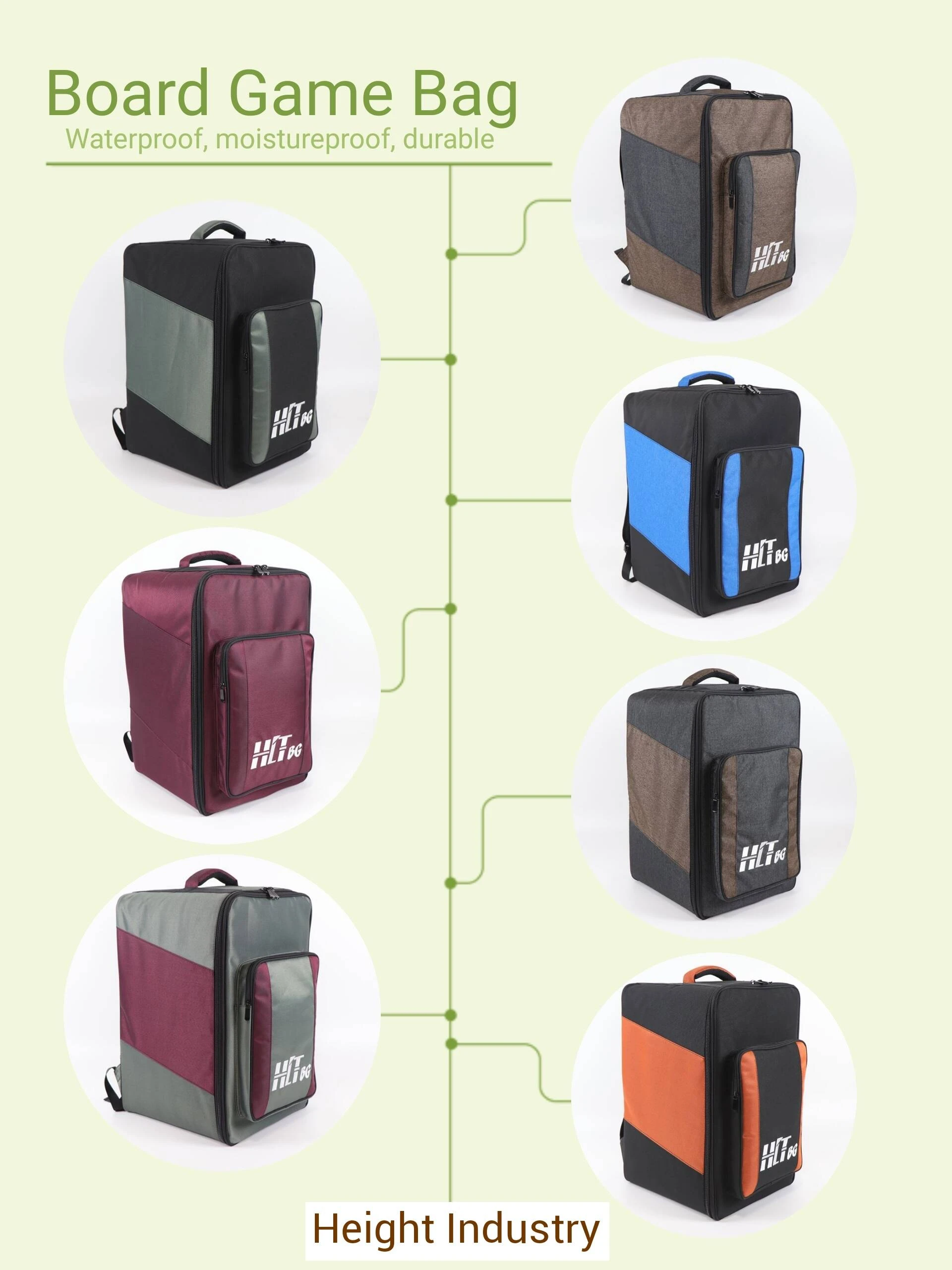 Height new board game bag