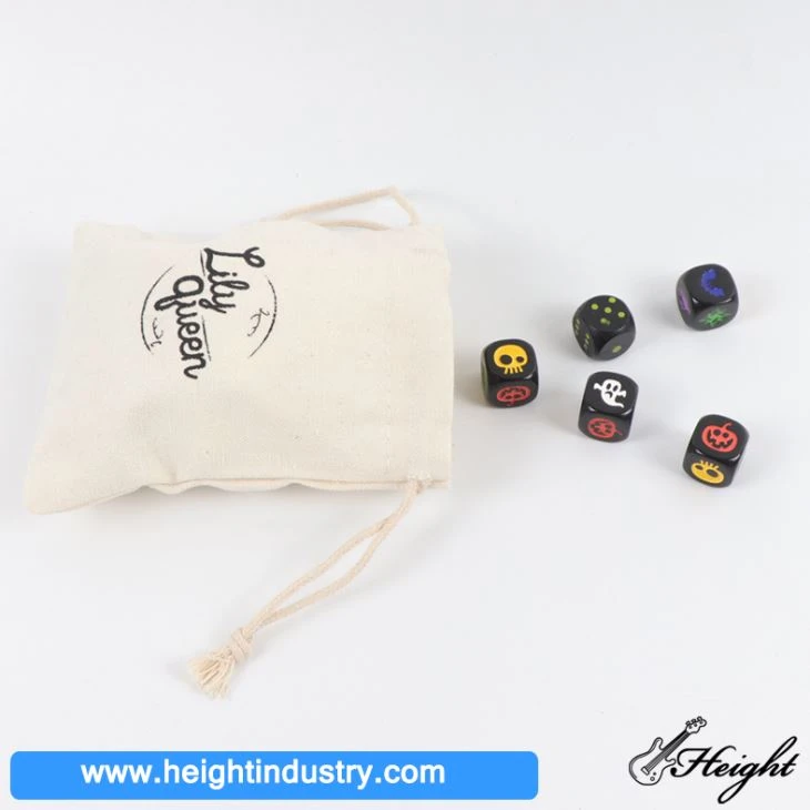 Drawstring Cotton Dice Bag
