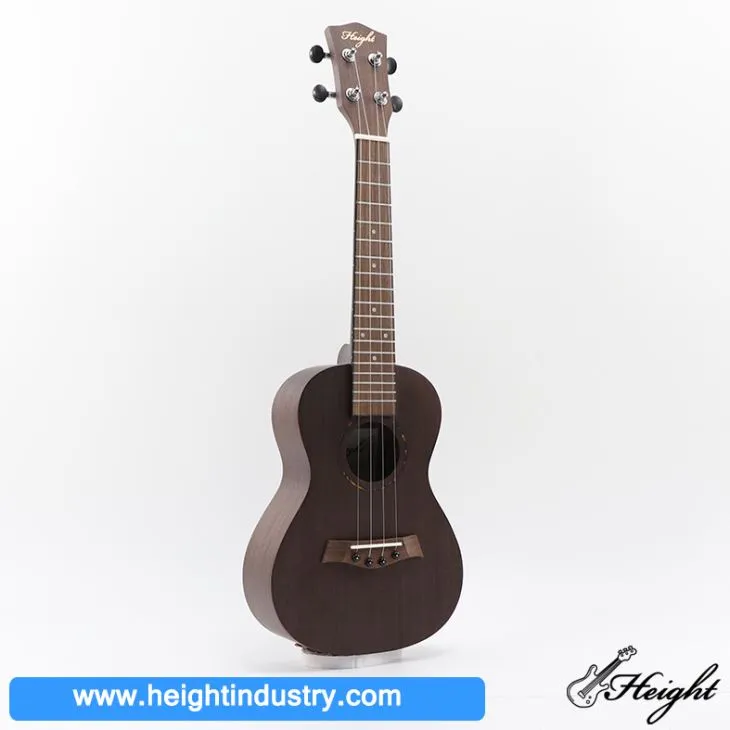 Kunċert trasparenti tal-Mahogany Gray Kannella Ukulele