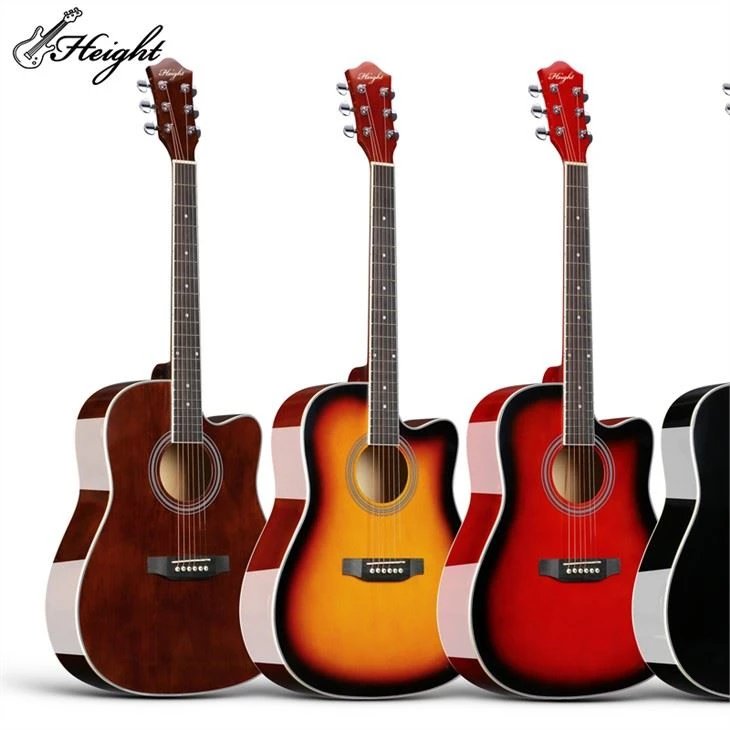 Beautiful Okoume Wood Acoustic Guitar 41 Inch