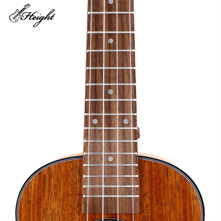 Solid Mahogany Wood Glossy Ukulele 23 Inch